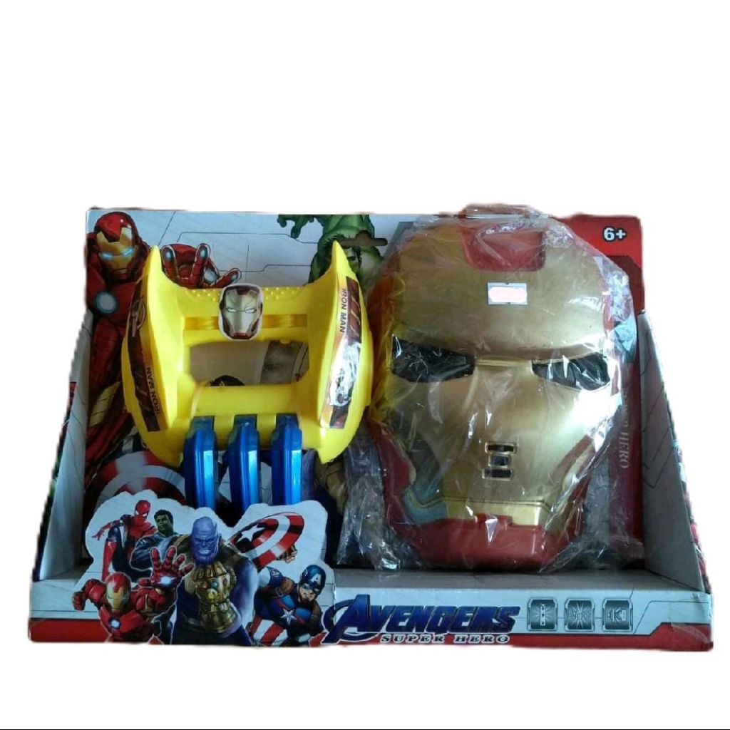 DLL Toys Mainan Topeng + senjata wolverine Avengers ironman & kapten amerika  Anak,topeng Ultraman k