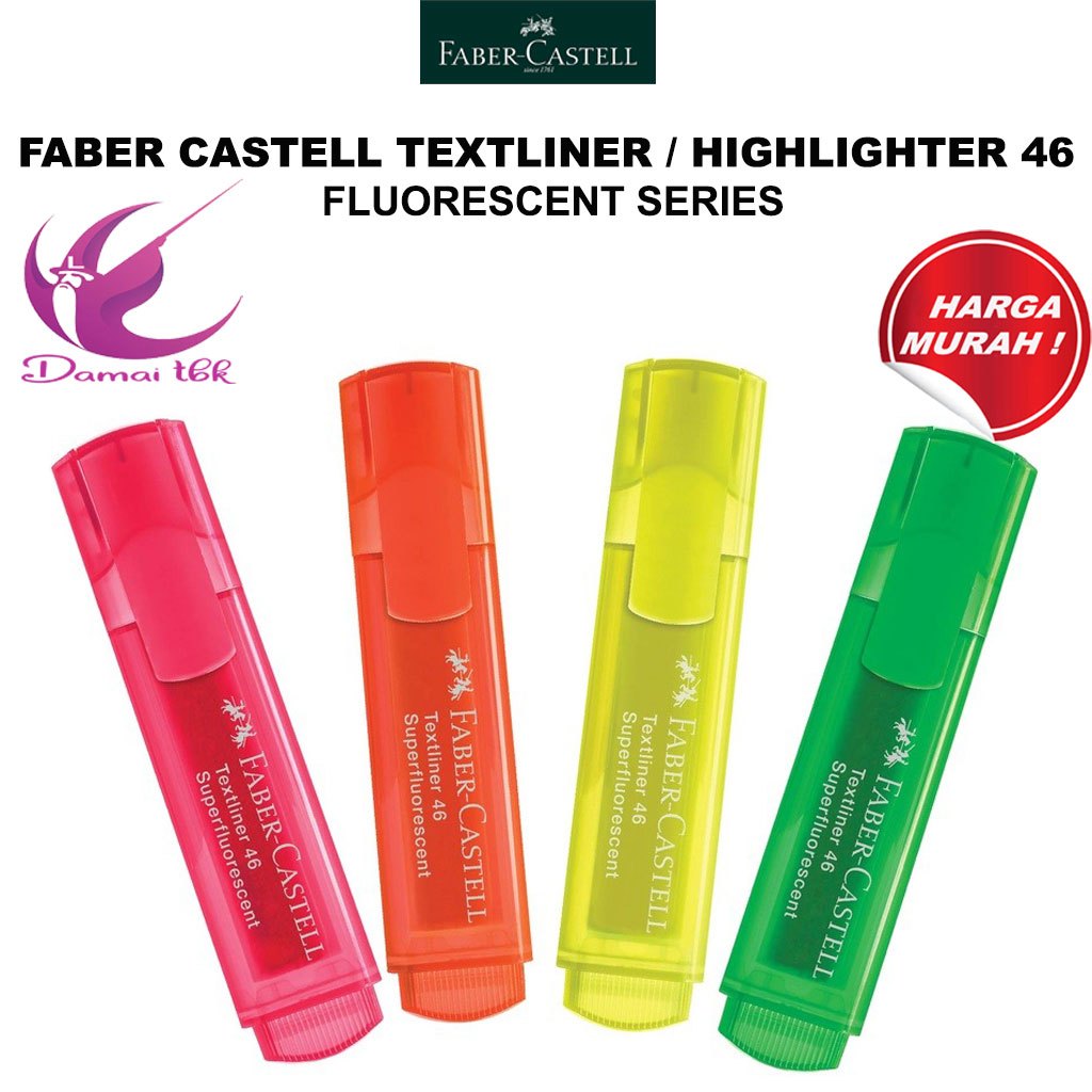 

Faber Castell Textliner Highlighter 46 Translucent / Fluorescent Series