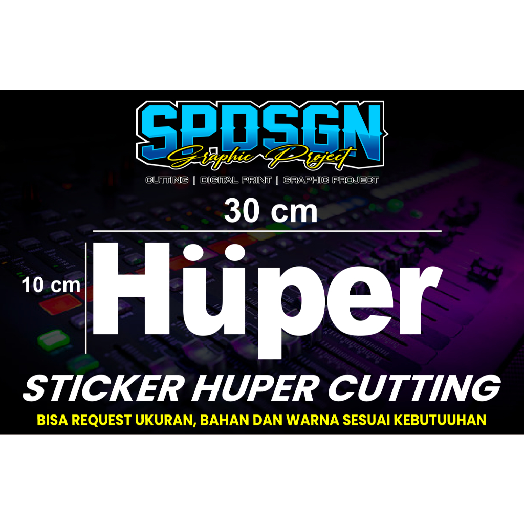 Sticker Logo Huper hardcase box sound anti air | Sticker Sound