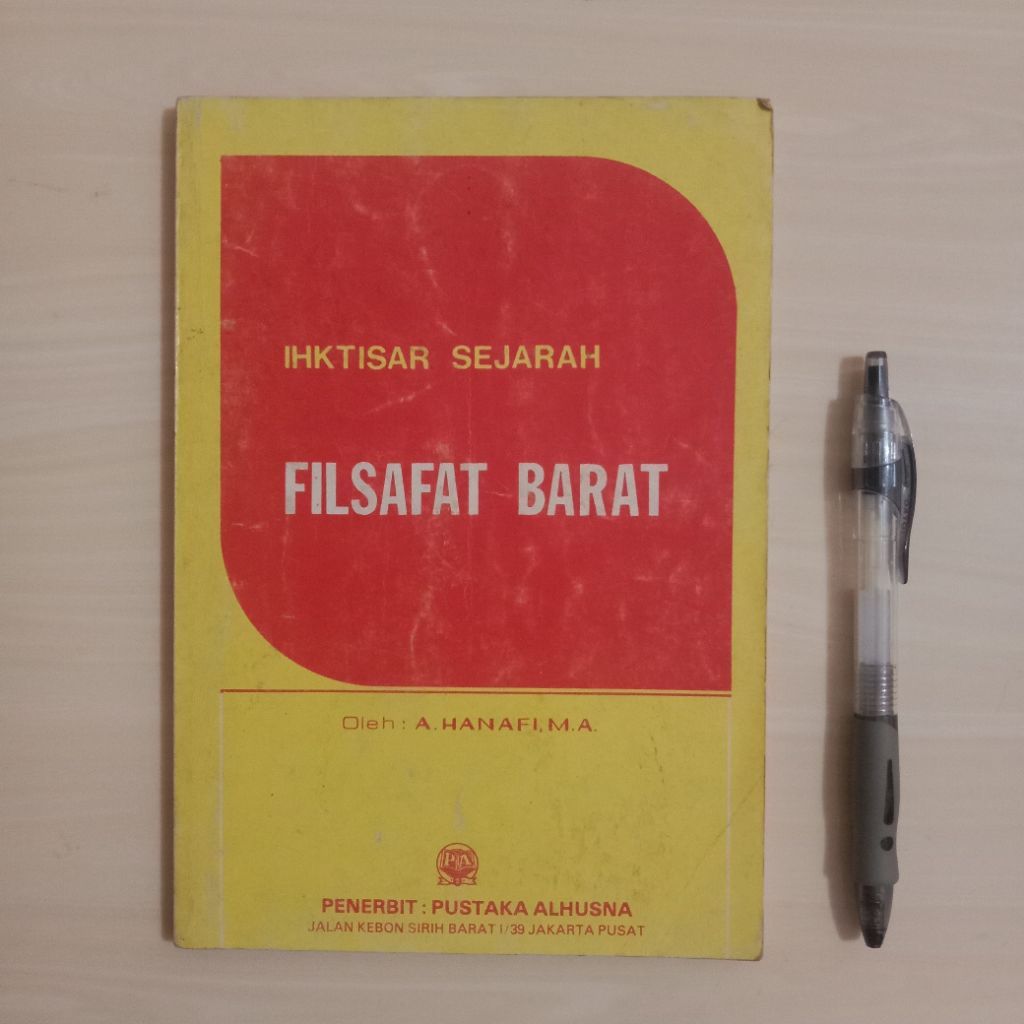 IHKTISAR SEJARAH FILSAFAT BARAT - Buku Lawas Bekas Murah Original - B1