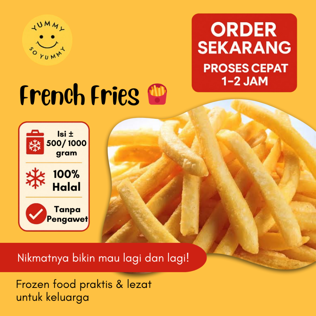 

French Fries Shoestring Makanan Beku Kentang Goreng Frozen