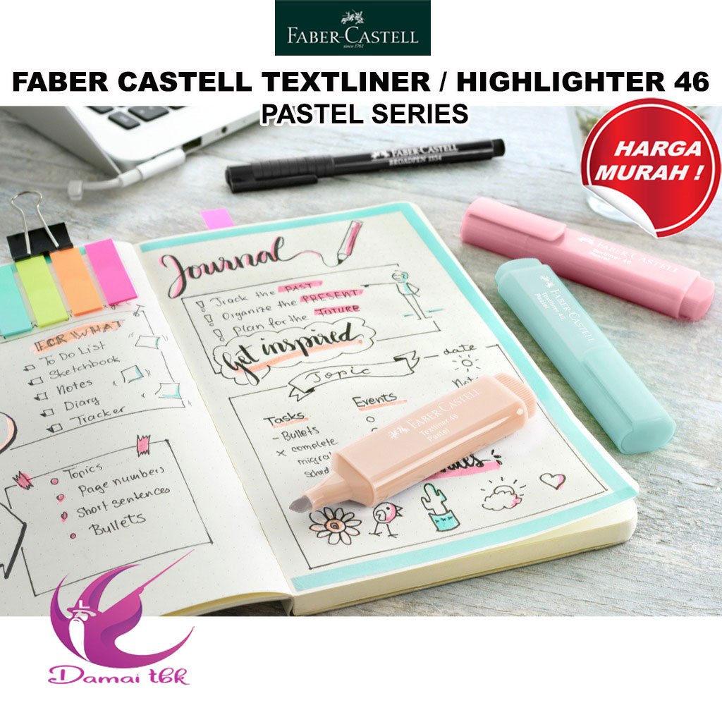 

Faber Castell Textliner Highlighter 46 Pastel Series