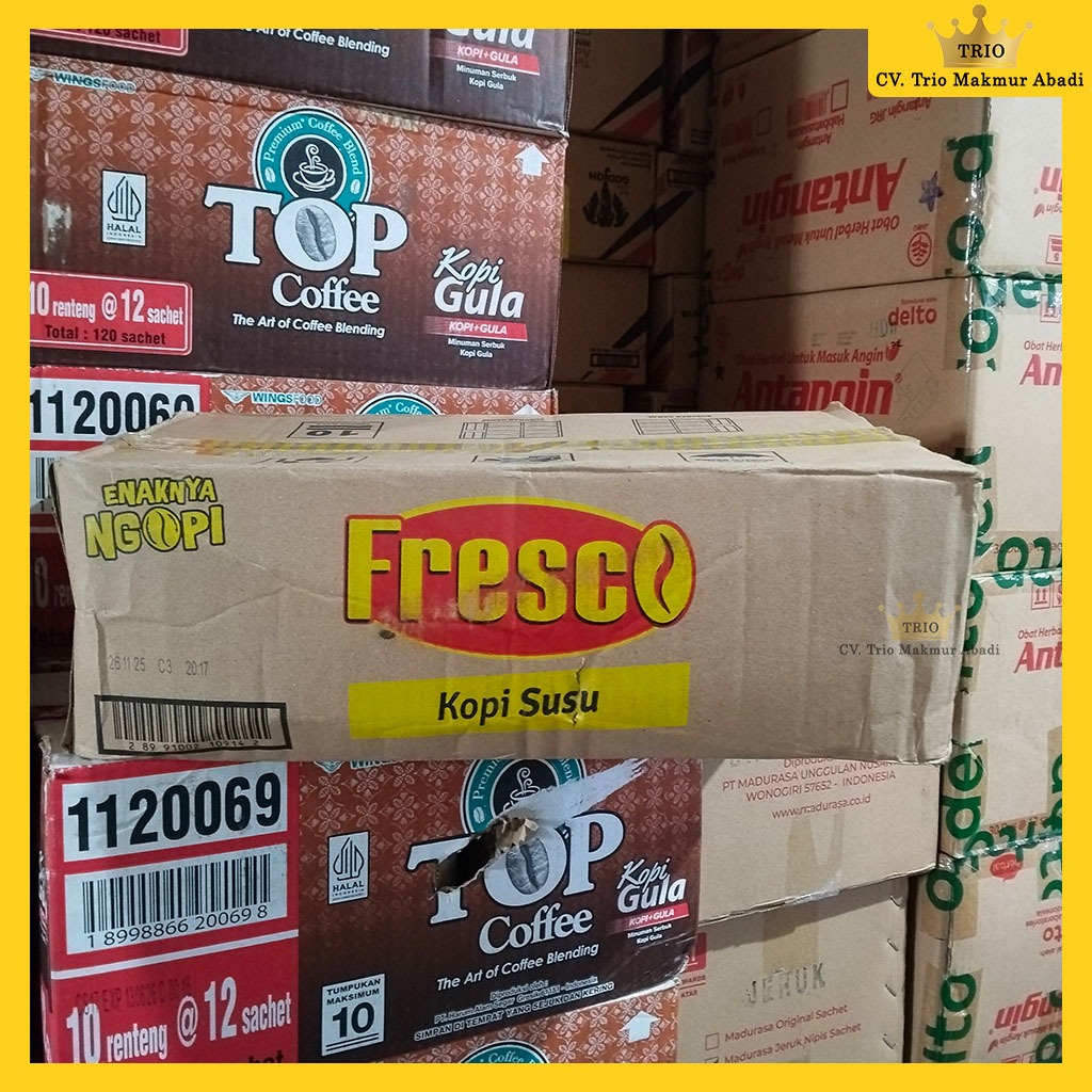 

Fresco Kopi Susu 27g 1 Dus Isi 10 Renteng