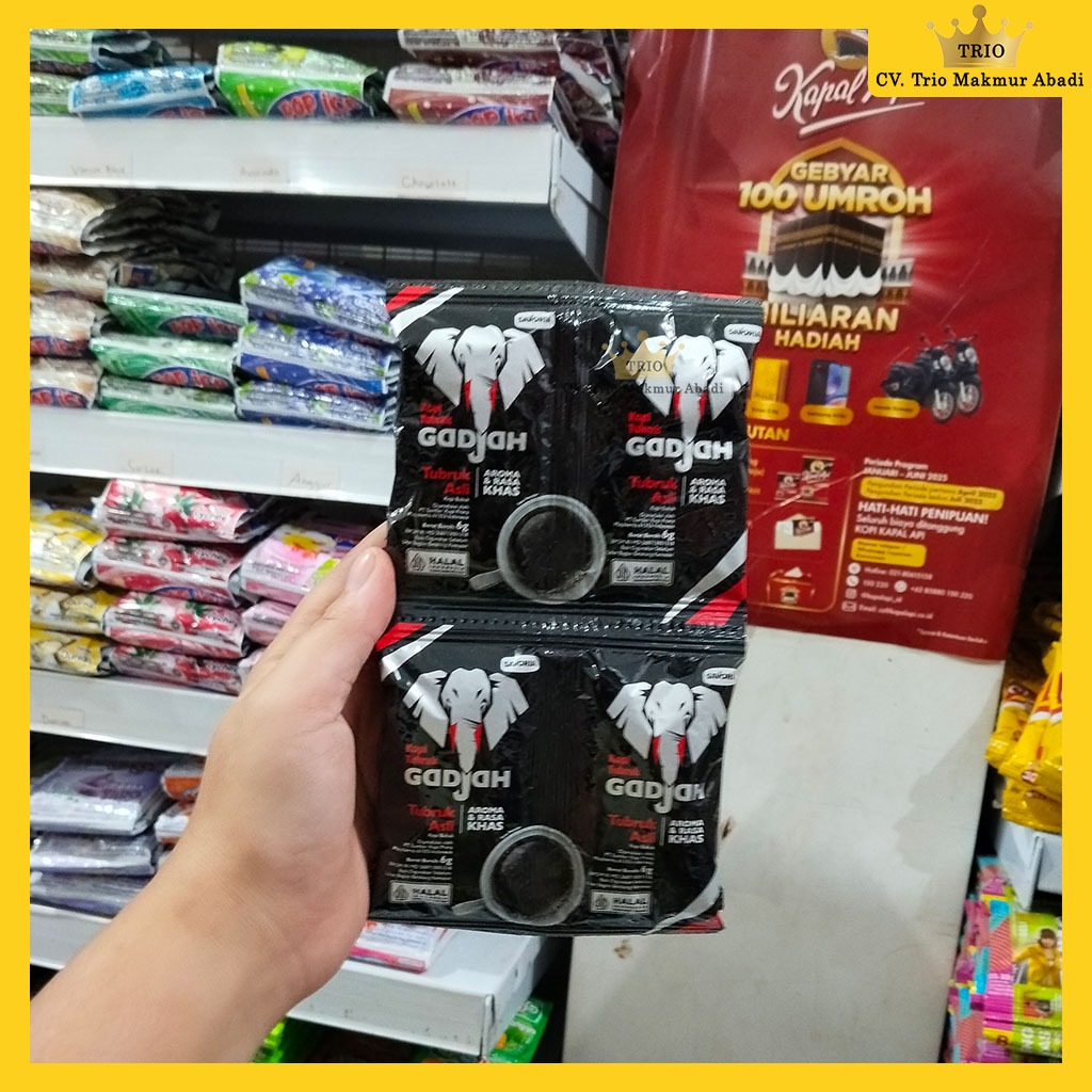 

Kopi Gadjah 7g 1 Dus Isi 20 Renteng