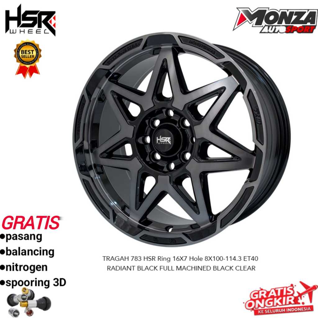 Velg mobil ring 16 Hsr Tragah buat jazz,yaris,baleno,avanza,livina,kijang lgx dll