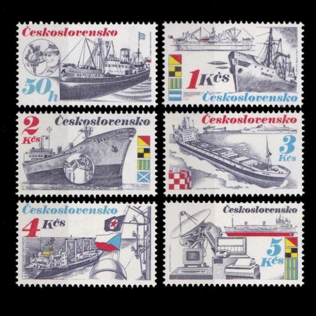 

Prangko Cekoslovakia 1989 Transportasi Kapal Laut Set Lengkap 6v MNH Original Koleksi