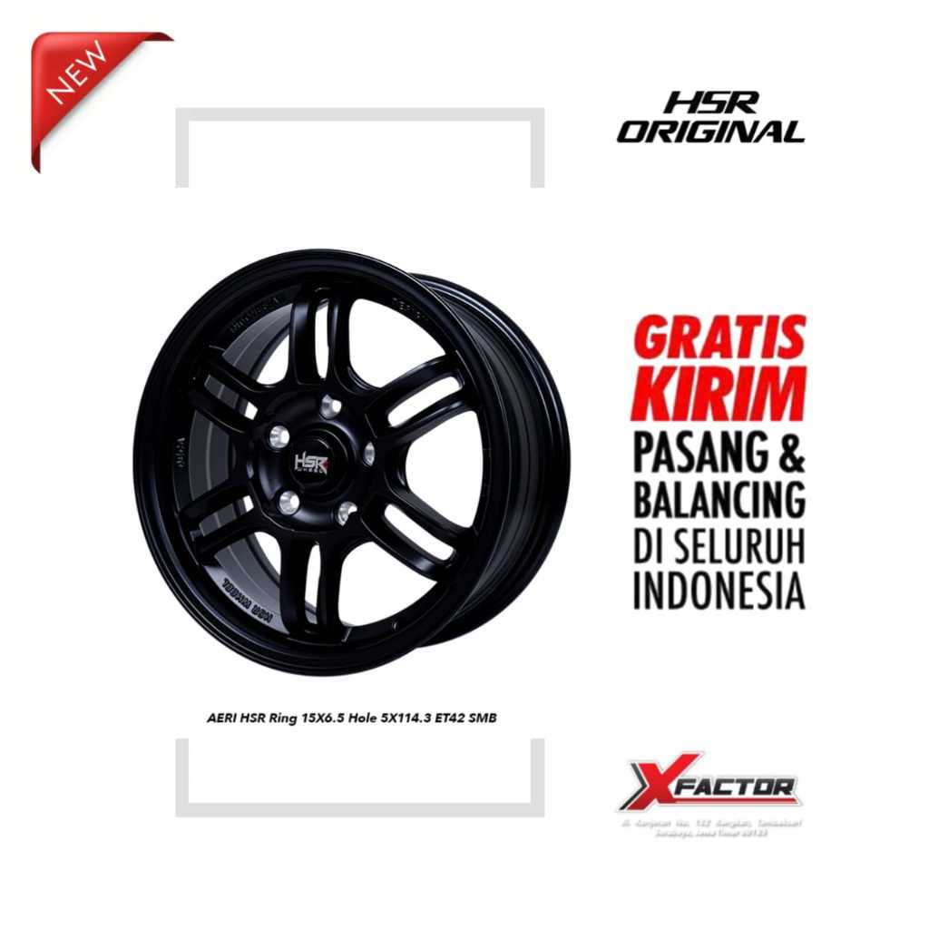 VELG R15 HSR AERI HSR R15X6,5 H5X114,3 ET42 SMB