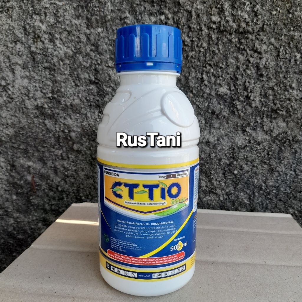 Fungisida ET-TIO 520SC 500ml Bahan aktif : metil tiofanat 520g/l