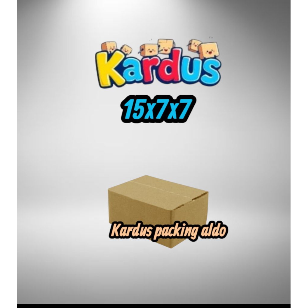 kardus box packing 15x7x7