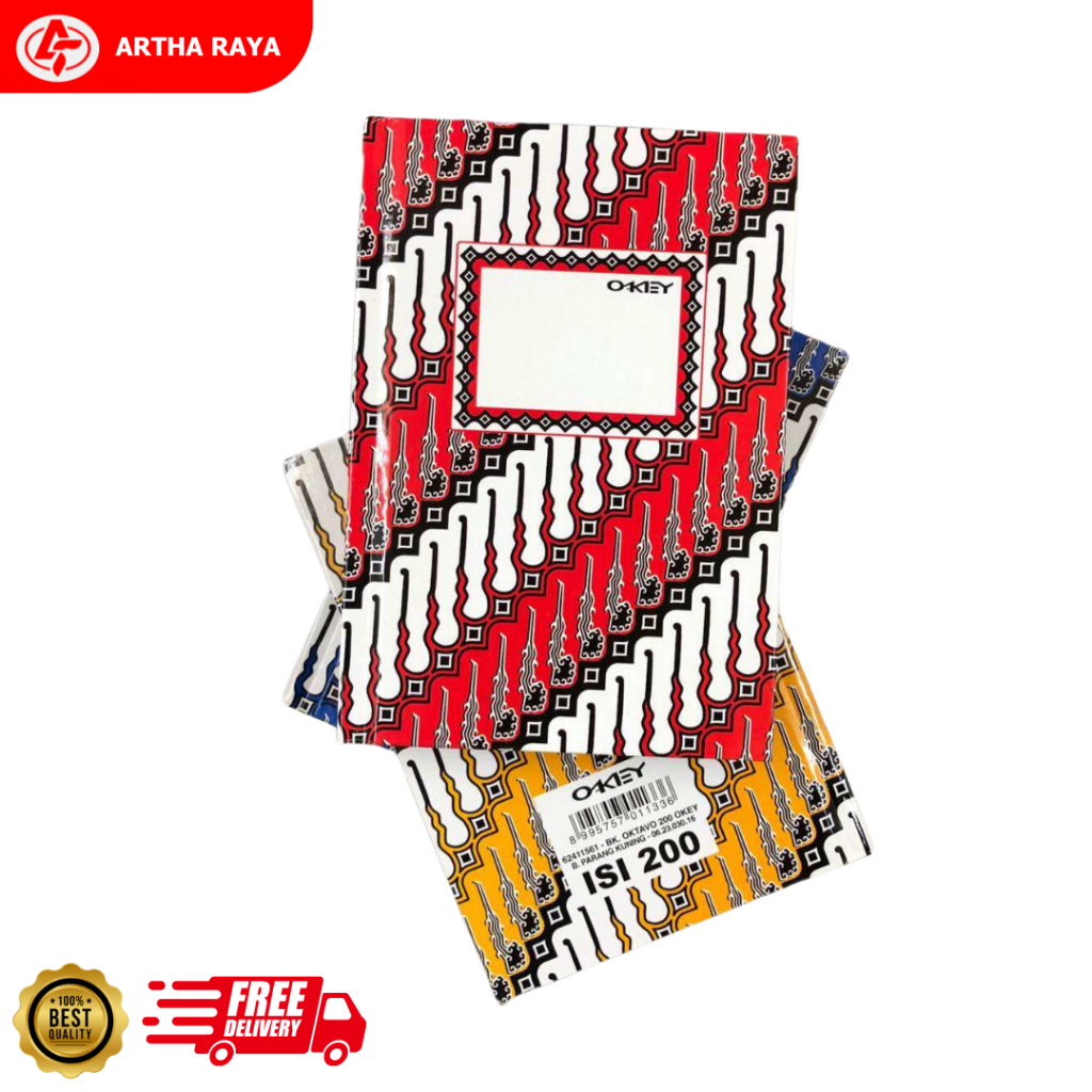 

Buku Hard Cover / Buku Oktavo OKEY Isi 200 [1 PCS]