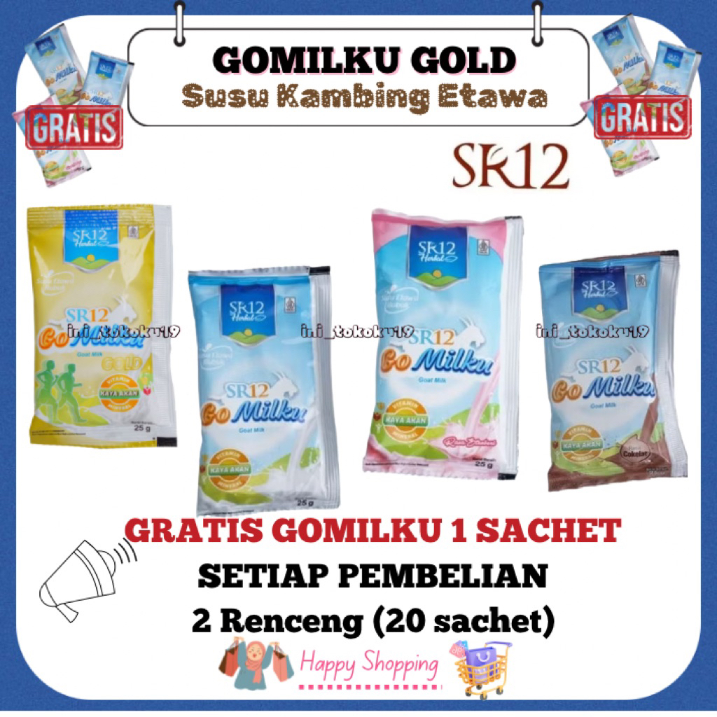 

Gomilku SR12 Sachet – Susu Kambing Etawa SR12 | Booster Imun & Energi