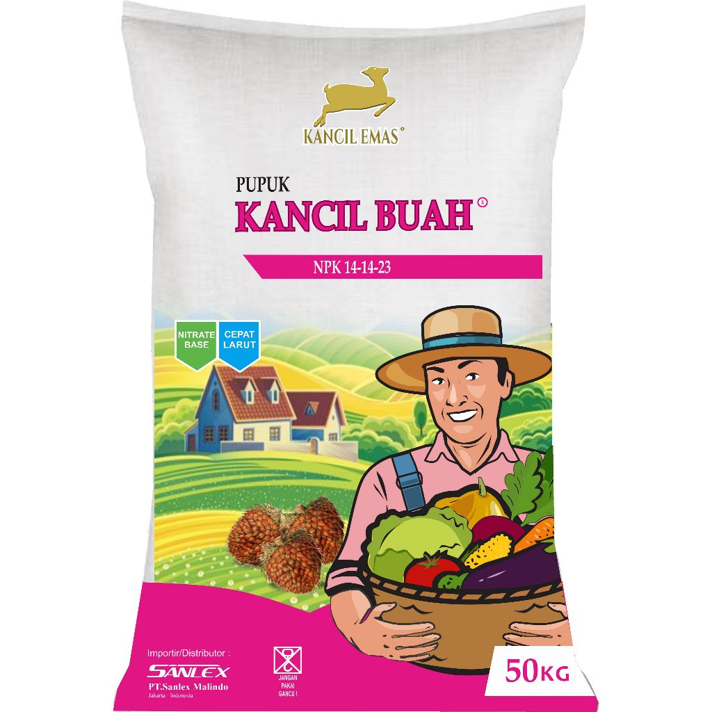 Pupuk Kancil Emas - Kancil BUAH NPK 14-14-23 / Repack 1 KG