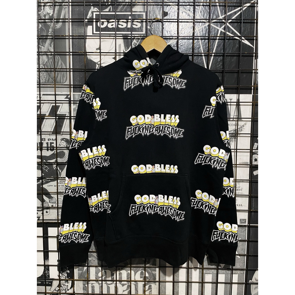Fucking Awesome Hoodie - Godbless Black
