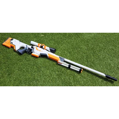 AWP Asiimov Sniper Rifle (Rubber Band Gun)
