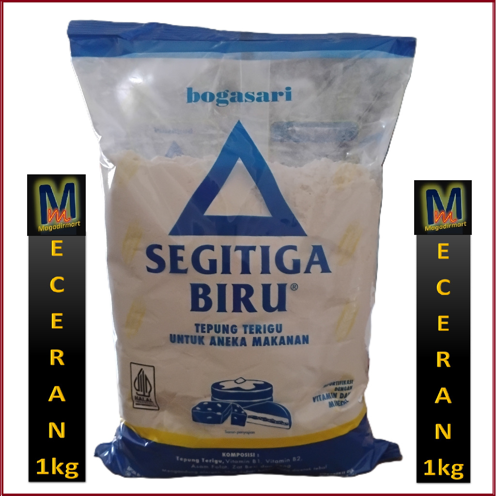 

Tepung Terigu Segitiga Biru Transparan 1 Kg - Tepung Segitiga Biru berkualitas tinggi Eceran