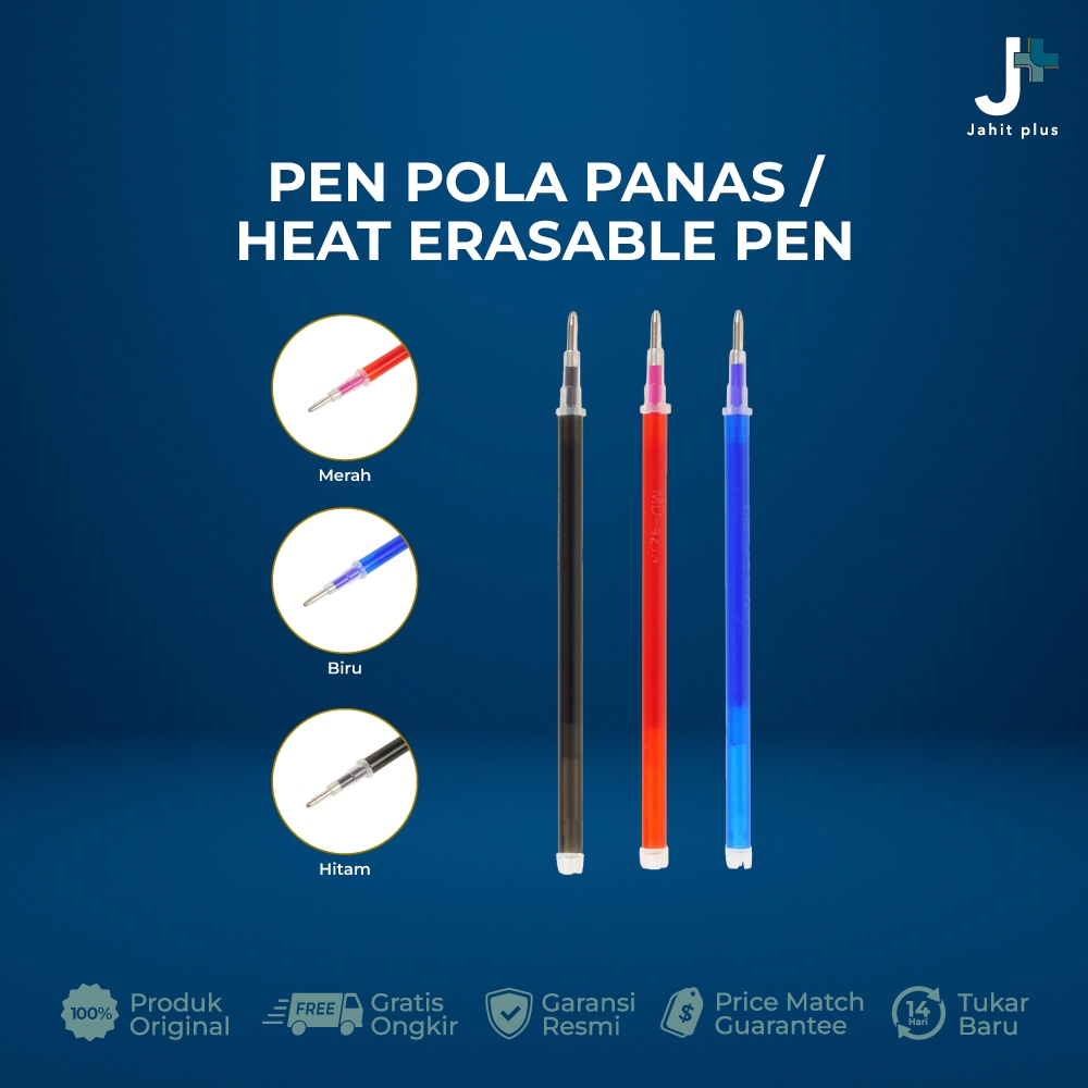 

Pen Penanda Pola Panas Setrika / Heat Erasable Pen / High Temperature Pen