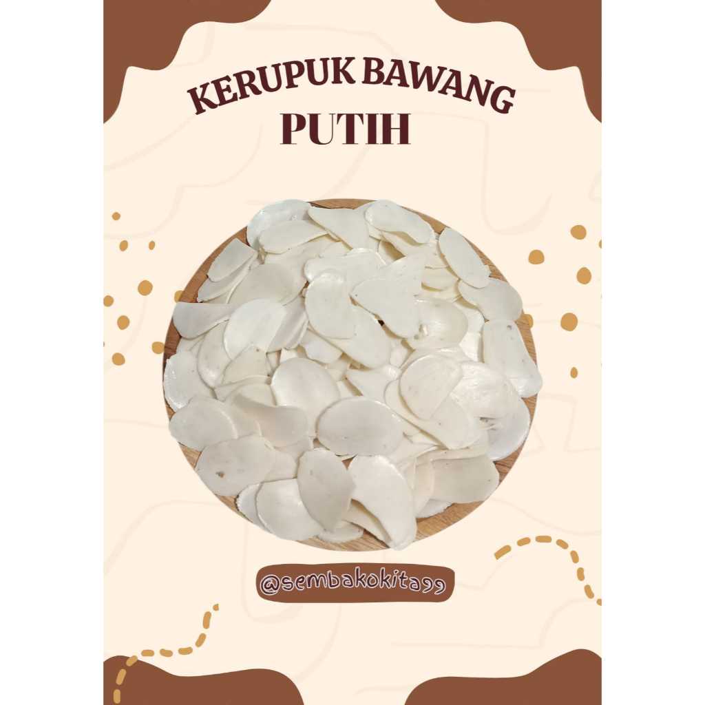 

Kerupuk Mentah Kerupuk Bawang Putih Topping Seblak 250g, 500g, 1Kg