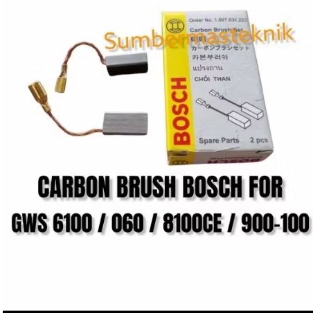 CARBON BRUSH BOSCH GWS6100 ARENG GERINDA BOSCH GWS 6-100 GWS 060