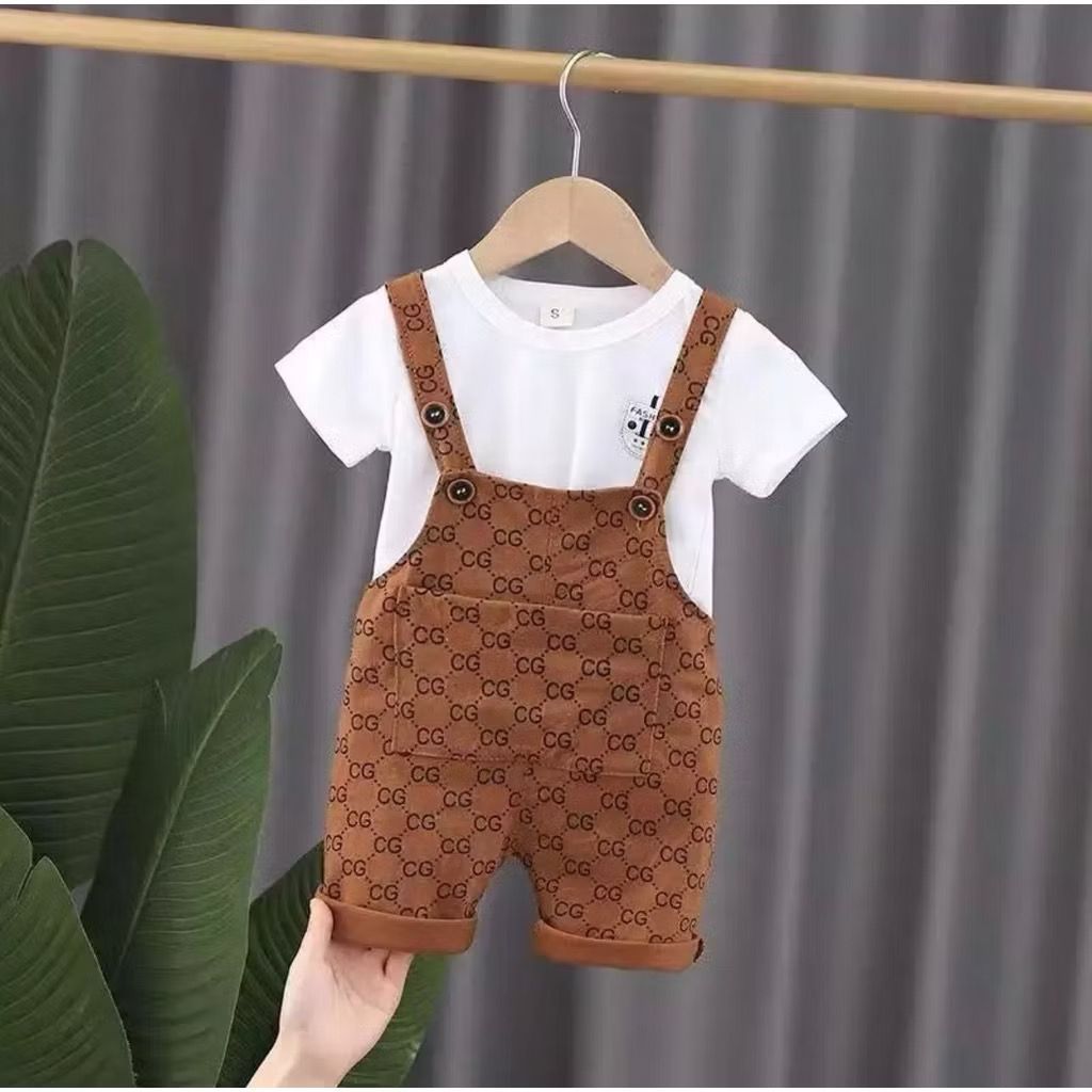 Setelan Baju Anak Laki Laki Perempuan Umur 1-5 Tahun Setelan Overal Kodok Terbaru