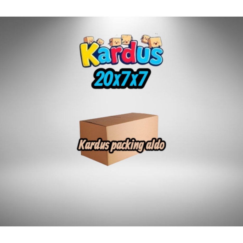 

kardus box packing 20x7x7