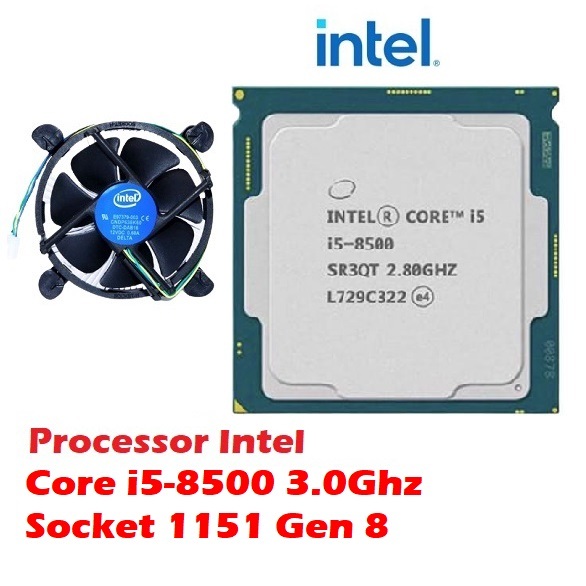PROSESSOR INTEL CORE I5 8500 3.0 GHZ GEN 8 COFFEE LAKE SOCKET 1151 - PROCESSOR INTEL CORE I5-8500 3.
