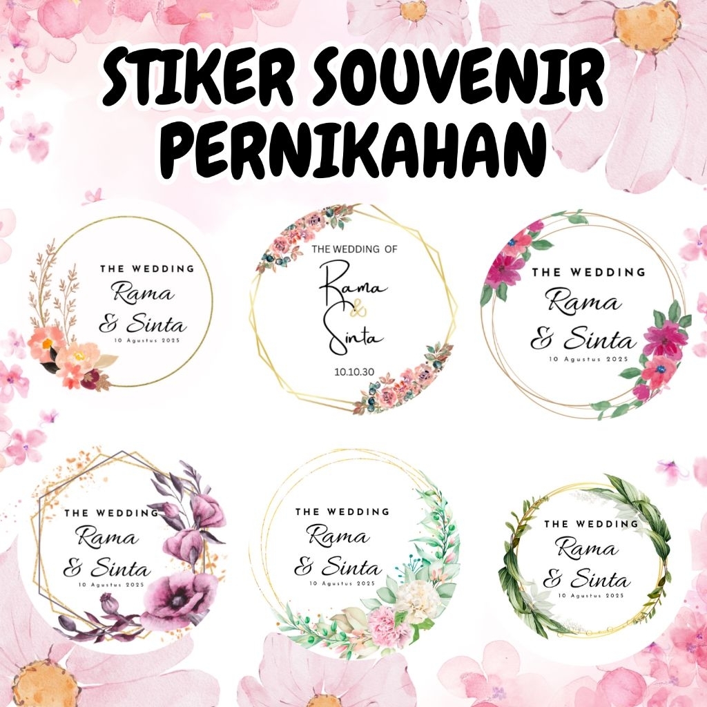 

Free Custom//Stiker Souvenir Stiker Thank You Stiker Ucapan Pernikahan Stiker Wedding