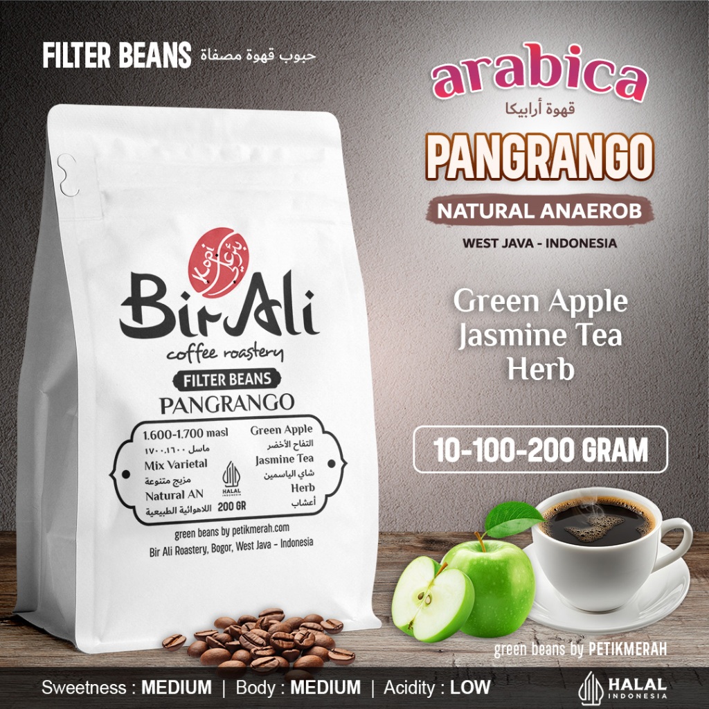 

PANGRANGO NATURAL ANAEROB Filter Beans Biji Kopi Bubuk Arabika Arabica Petik Merah Coffee Roastery
