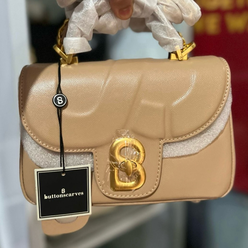 Alma Small Bag Buttonscarves Coffe NEW