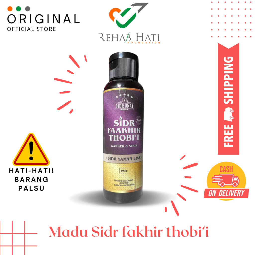 

Madu Murni / Madu Sidr Faakhir Thobi'i Yaman kemasan (100 gr) by RH CORP OFFICIAL PRODUCT - Madu dari nektar bidara