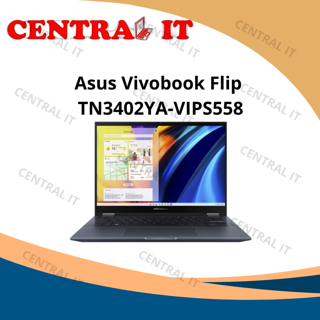 Asus Vivobook S14 Flip TN3402YA-VIPS558 Laptop Konvertibel 2-in-1 Layar Sentuh WUXGA 14 Inci Proseso