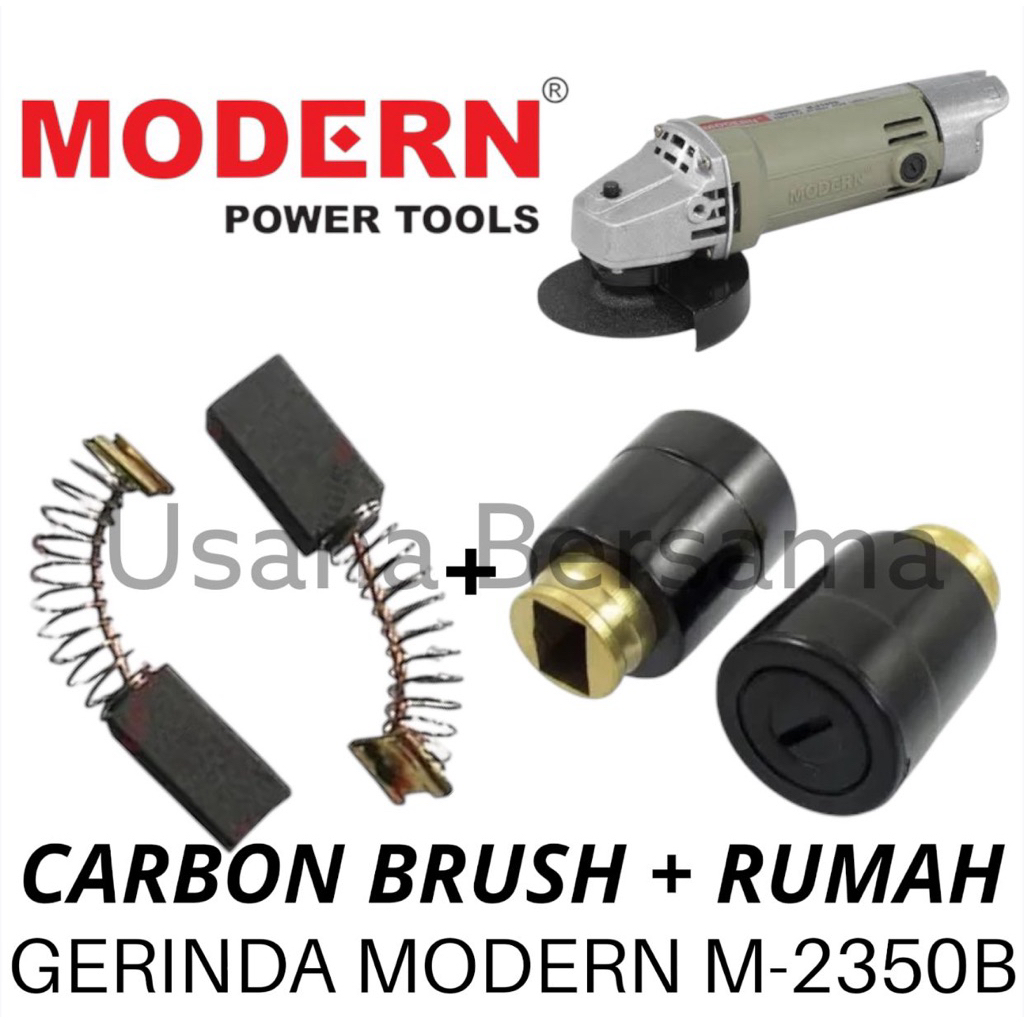 2 SET RUMAH CARBON BRUSH M2350B + CARBON BRUSH GERINDA MODERN M 2350 B