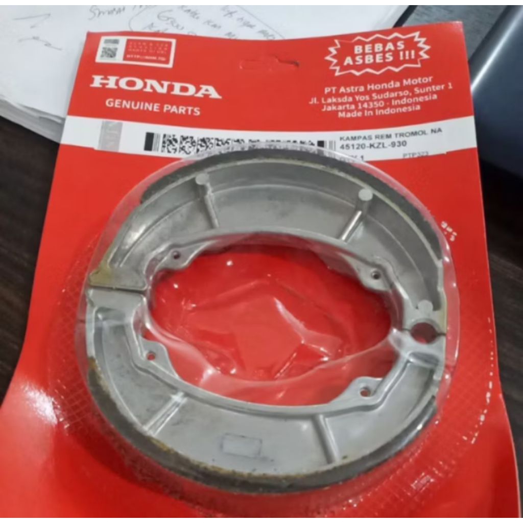 kampas rem belakang Honda beat original Kampas Rem Belakang Vario Beat Fi Berkualitas Tinggi