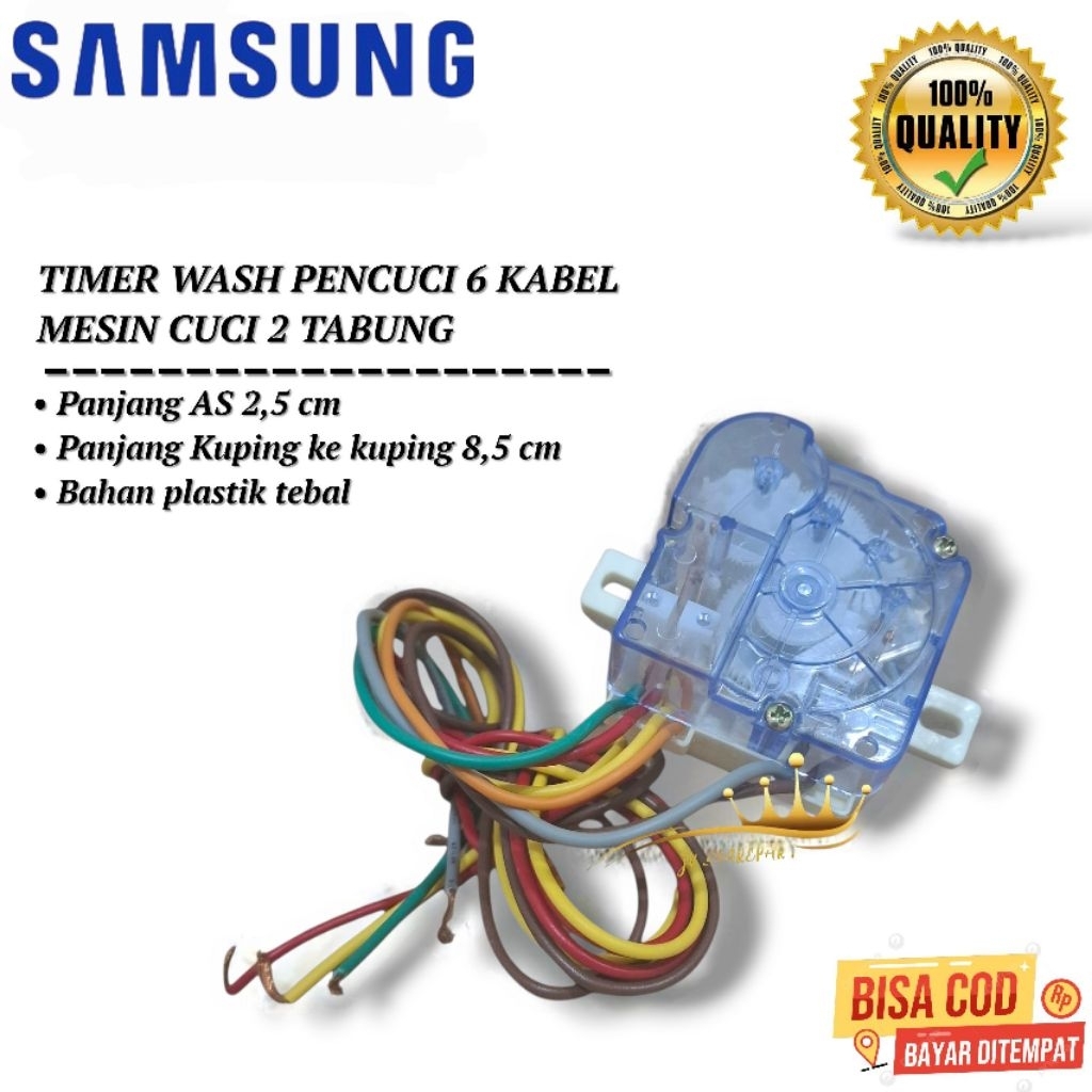 TIMER 6 KABEL MESIN CUCI SAMSUNG 2 TABUNG | TIMER WASH PENCUCI HIGHT QUALITY