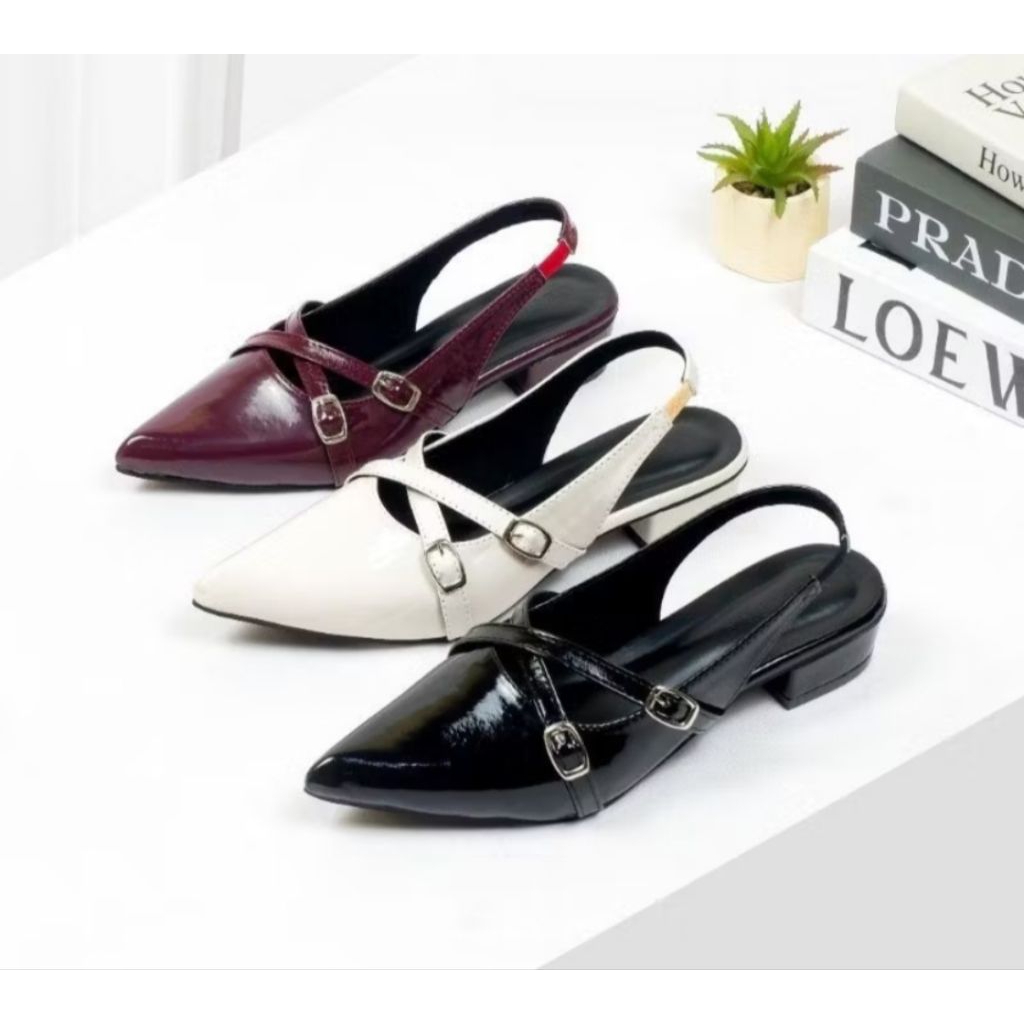 sendal wanita Sepatu  3 cm pereyasi gesper as03