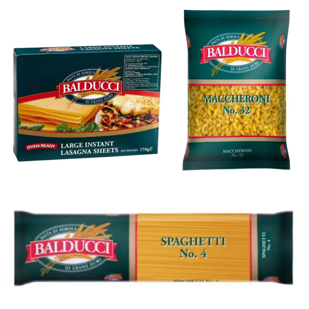 

Balducci Spaghetti, Macaroni, Lasagna Sheets 500 g – Pasta Semolina Premium dari Gandum Durum