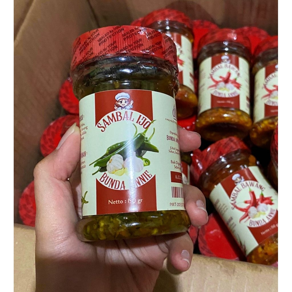 

sambal ijo bundaannie 150gr,