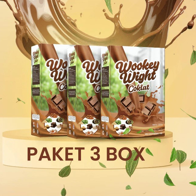 

DISKON MURAH 3 BOX!!! ookey Weight - Susu Penambah Berat Badan Rasa Coklat Chocolate 3 Paket