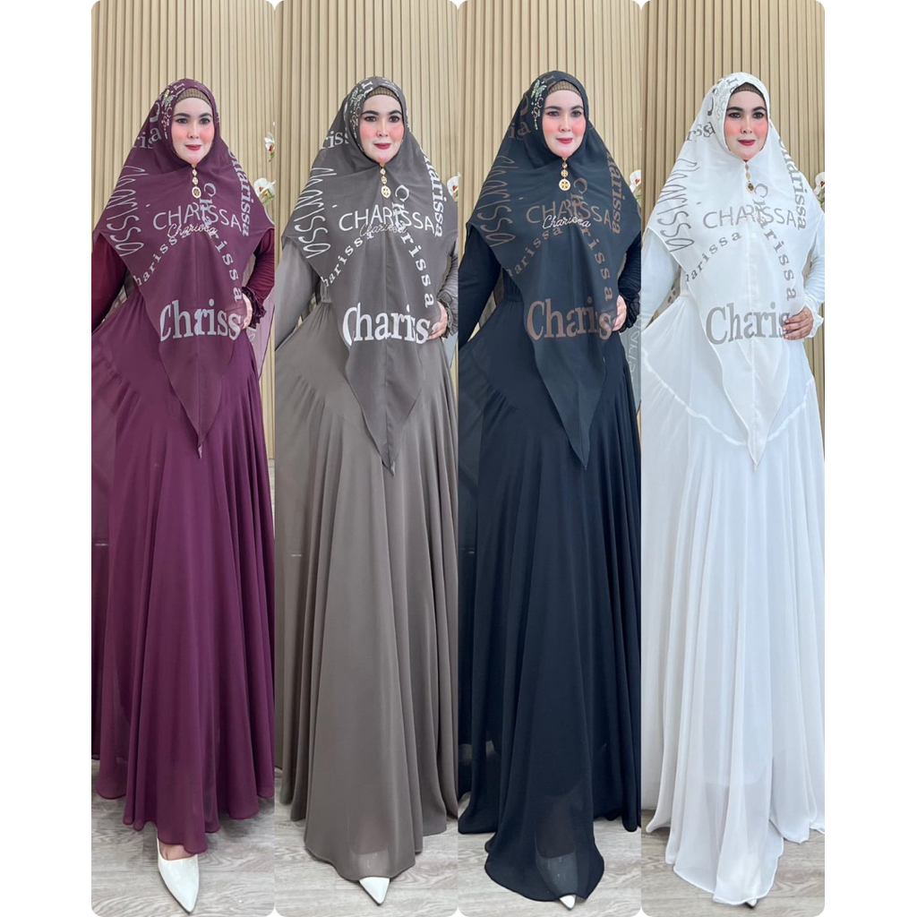 [COD] Syafiah Series Set Syari Printing Premium | Charissa Syari BungaStore.jkt | Syari Cantik Mewah