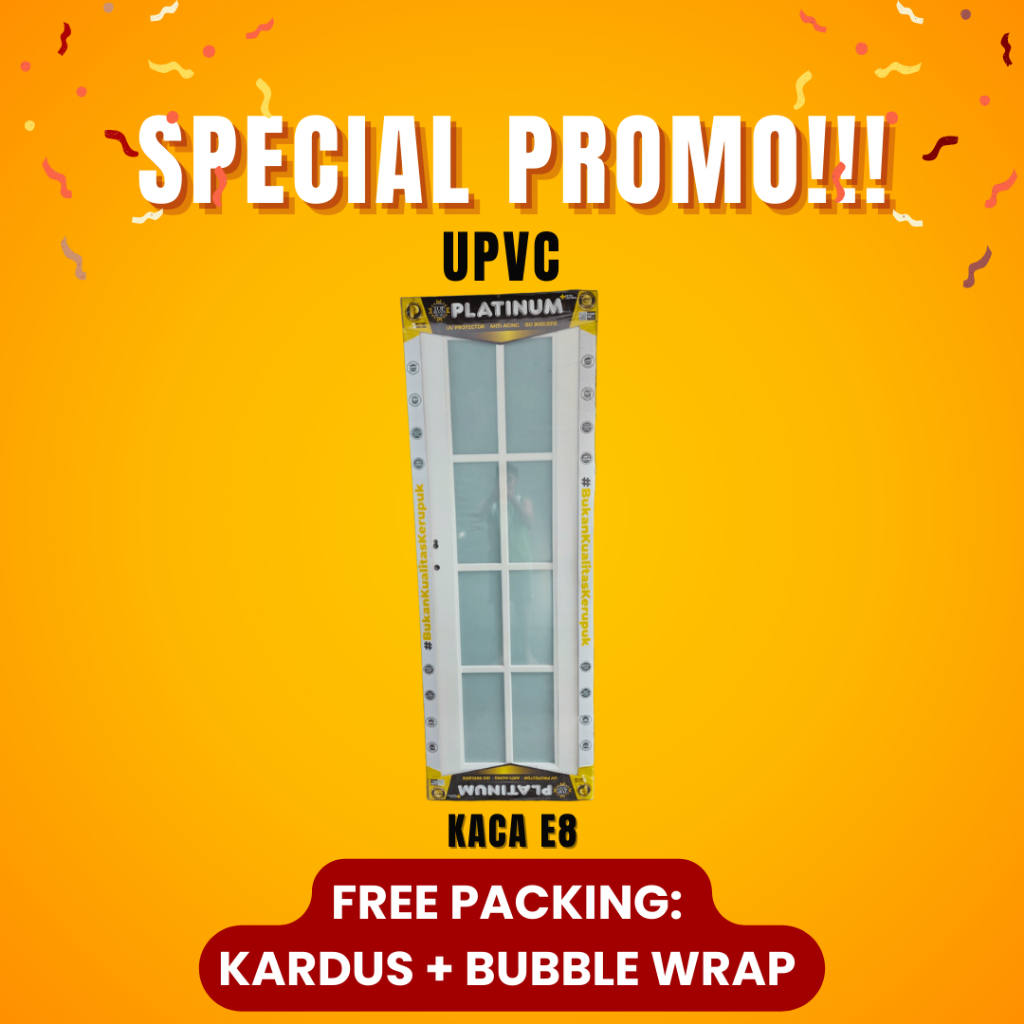 PINTU KAMAR UPVC PLATINUM TEBAL MINIMALIS