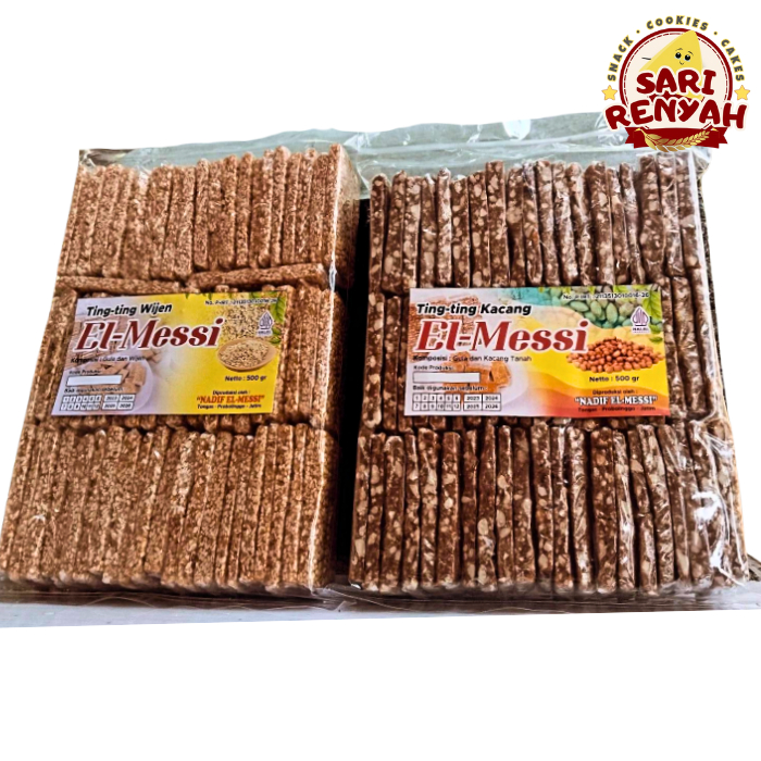 

Ting Ting Kacang El Messi Asli Probolinggo 500g / Jipang Manis - Sari Renyah