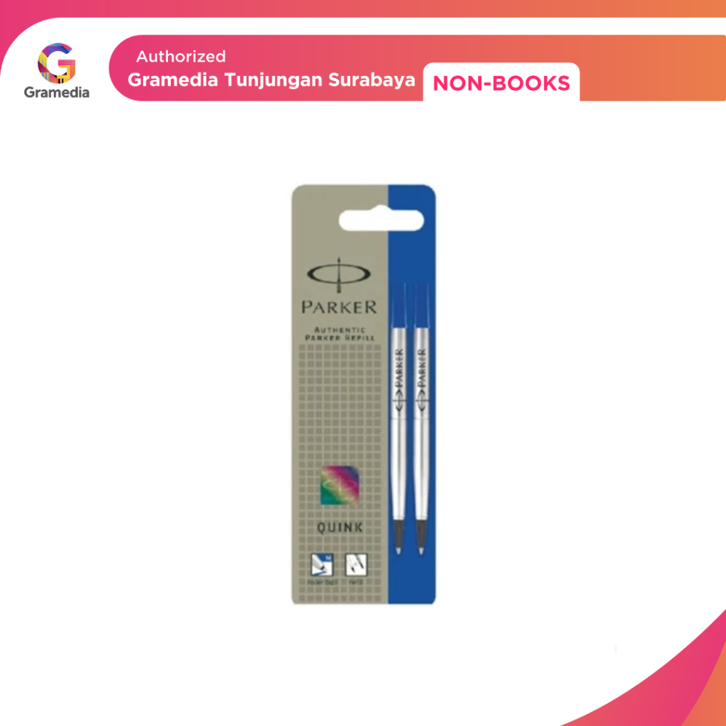 

Gramedia Tunjungan : Parker Refill Rollerball Blue M+1 (isi 2) 8017114
