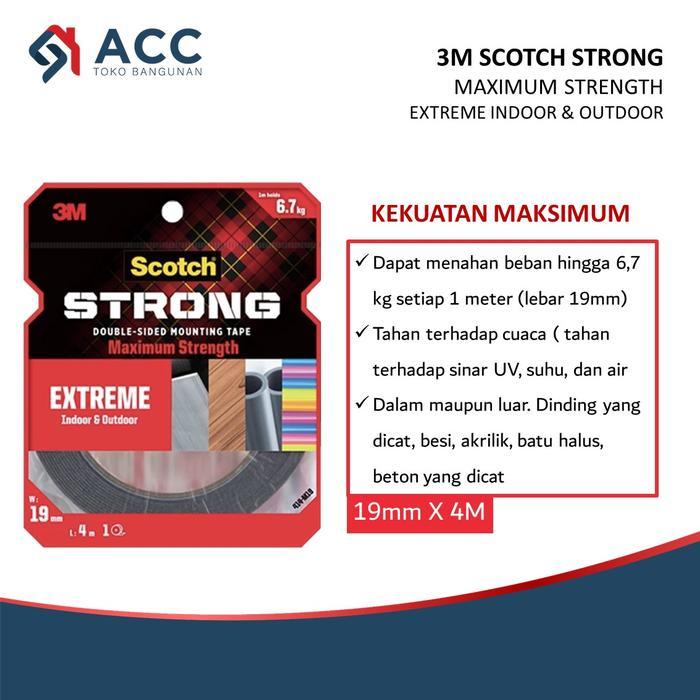 

3M SCOTCH EXTREME Outdoor Indoor Double Tape 19mm x 4 Meter