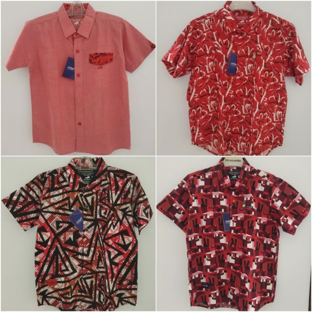 (4-14 tahun) KEMEJA ANAK COWOK ORIGINAL CROCODILE