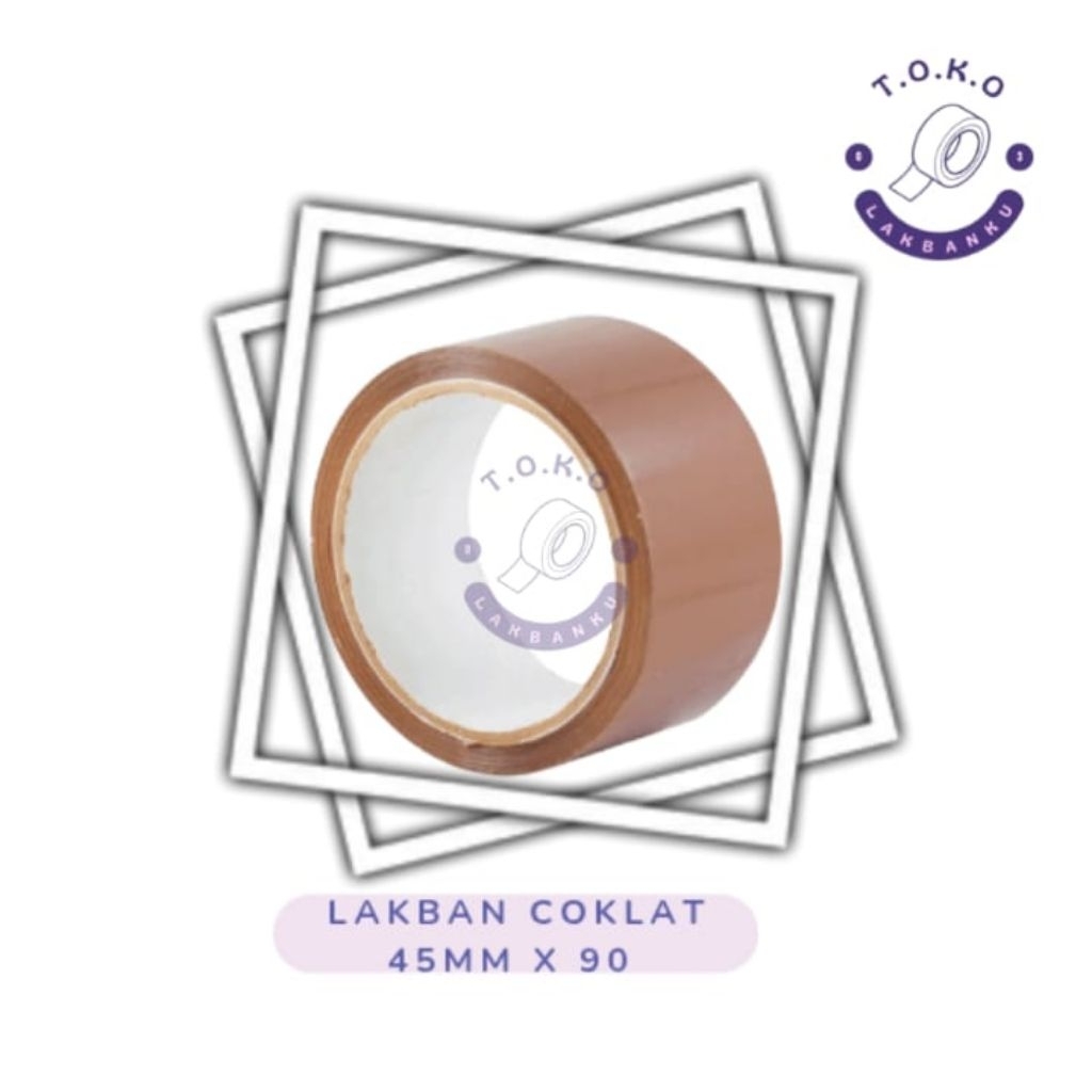 

Lakban Coklat 45mm x 90 LAKBAN COKLAT PER PCS Isolasi selotip tape Daya Lengket Kuat