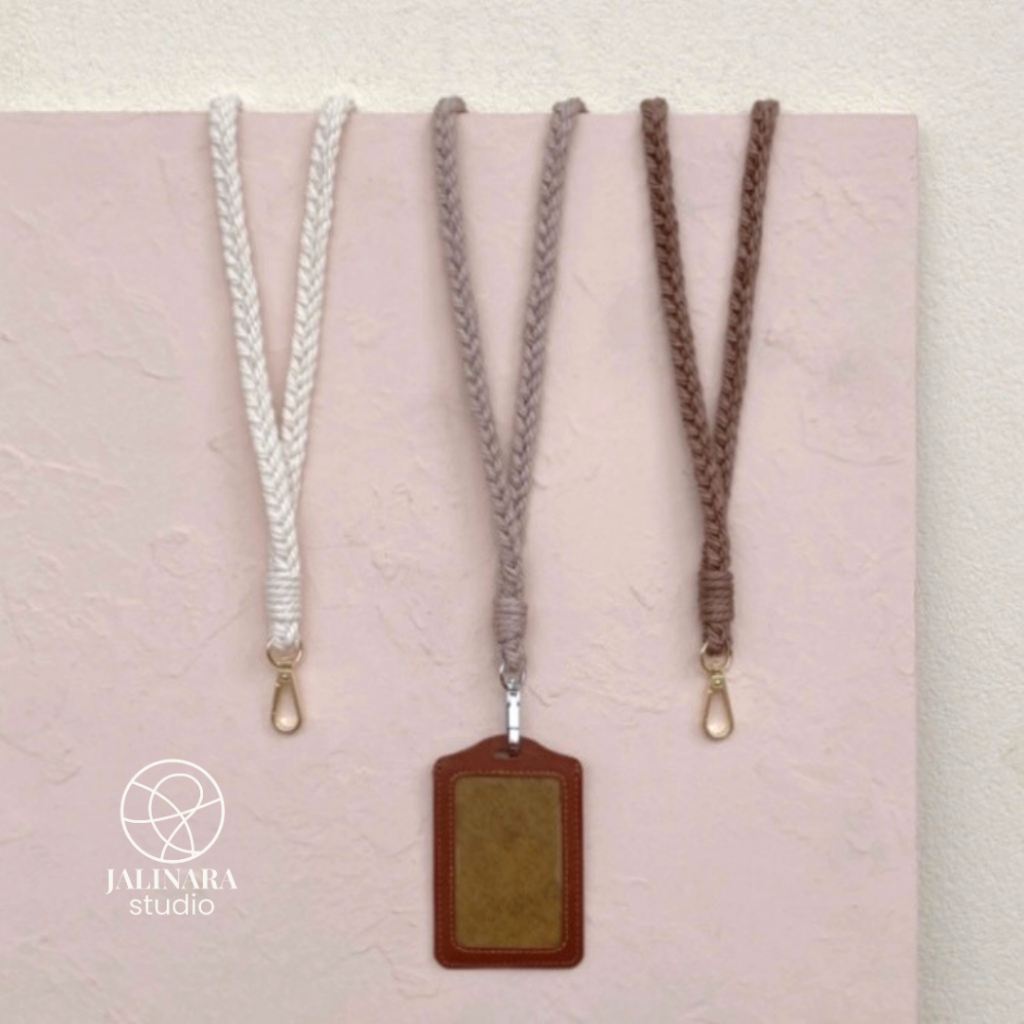 

Lanyard Macrame Tali Gantungan ID Card Name Tag SUKHA – SAPA Series by Jalinara Studio