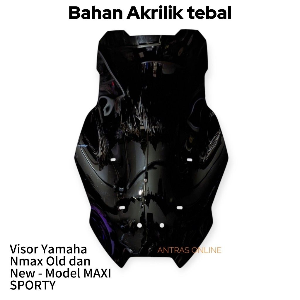 Windshield Visor Nmax New Dan Old MAXI Sporty Tinggi 58cm / Visor Nmax model tinggi / visor nmax old