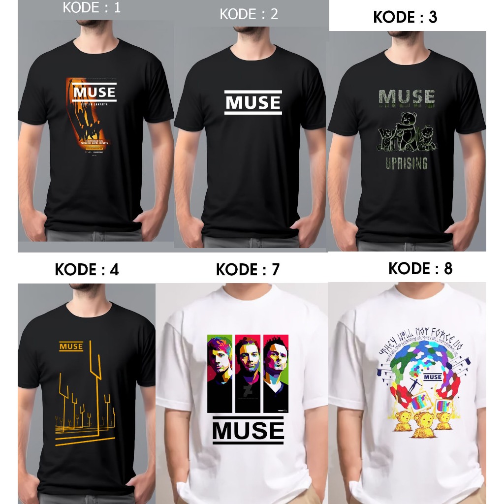 Kaos Muse Band Music / Baju Muse Band Music / Kaos Band Muse Music / Baju Band Muse Musik / t-shirt 