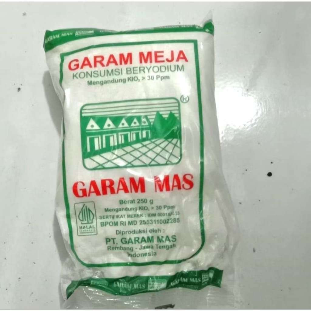 

garam meja garam Mas 250 gram garam Ibu bijak 150 gram
