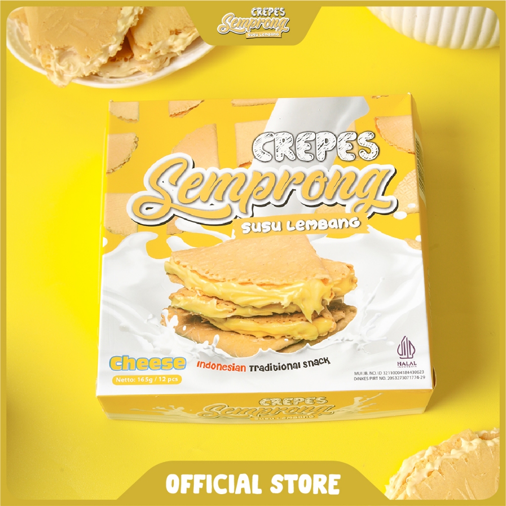 

Semprong Susu Lembang - Keju Susu Kue Semprong Cemilan Oleh-Oleh Bandung