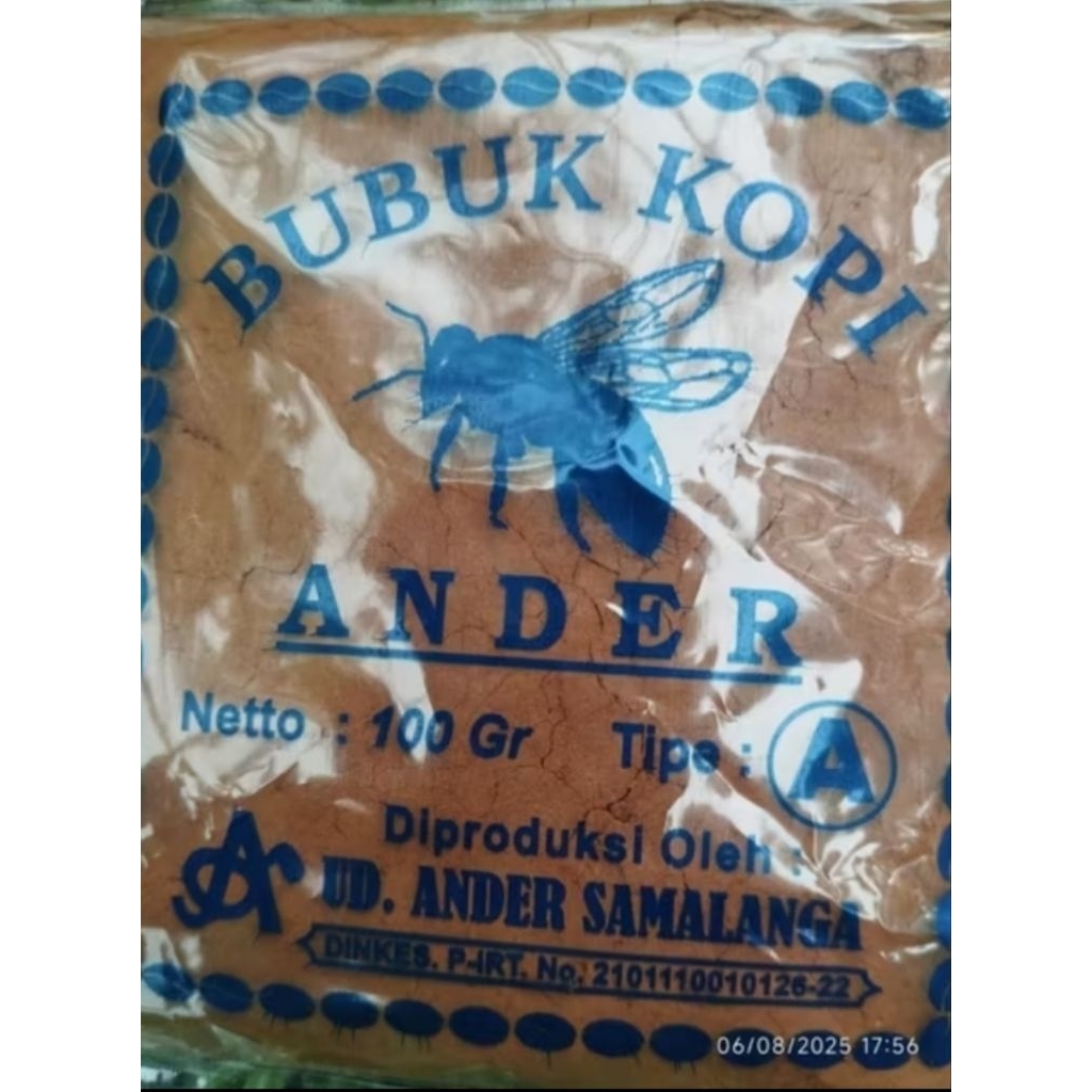 

Bubuk Kopi Halus Murni Ander Khas Samalanga